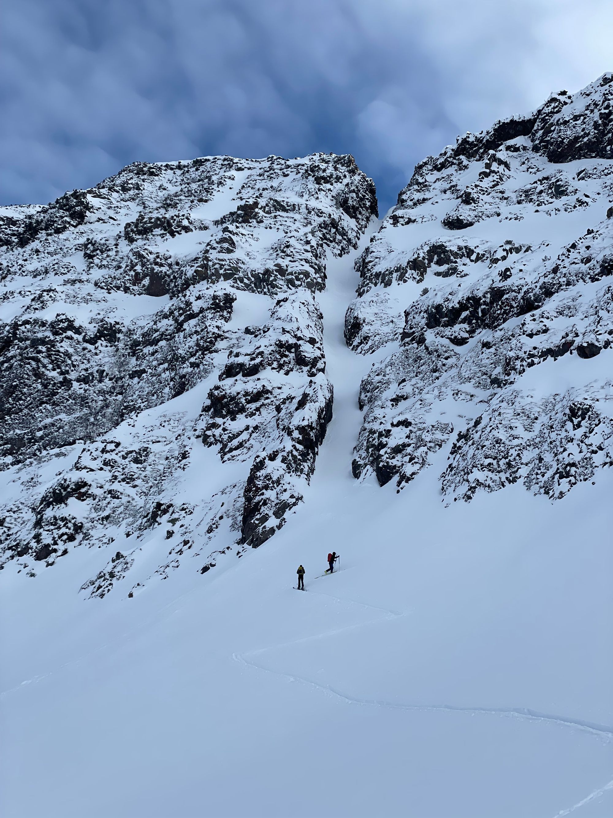 Hyalite Ice: Twin Falls Climb + Pinner Couloir Ski Tour