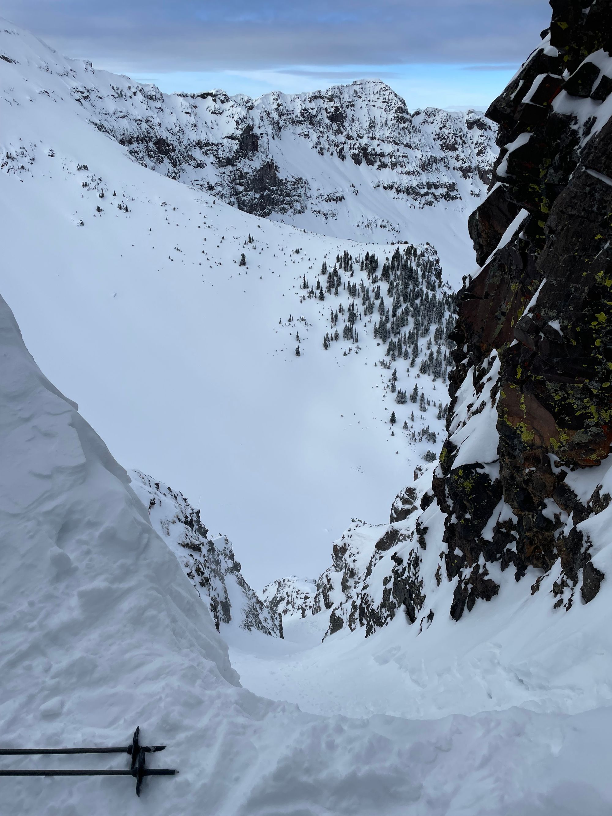 Hyalite Ice: Twin Falls Climb + Pinner Couloir Ski Tour