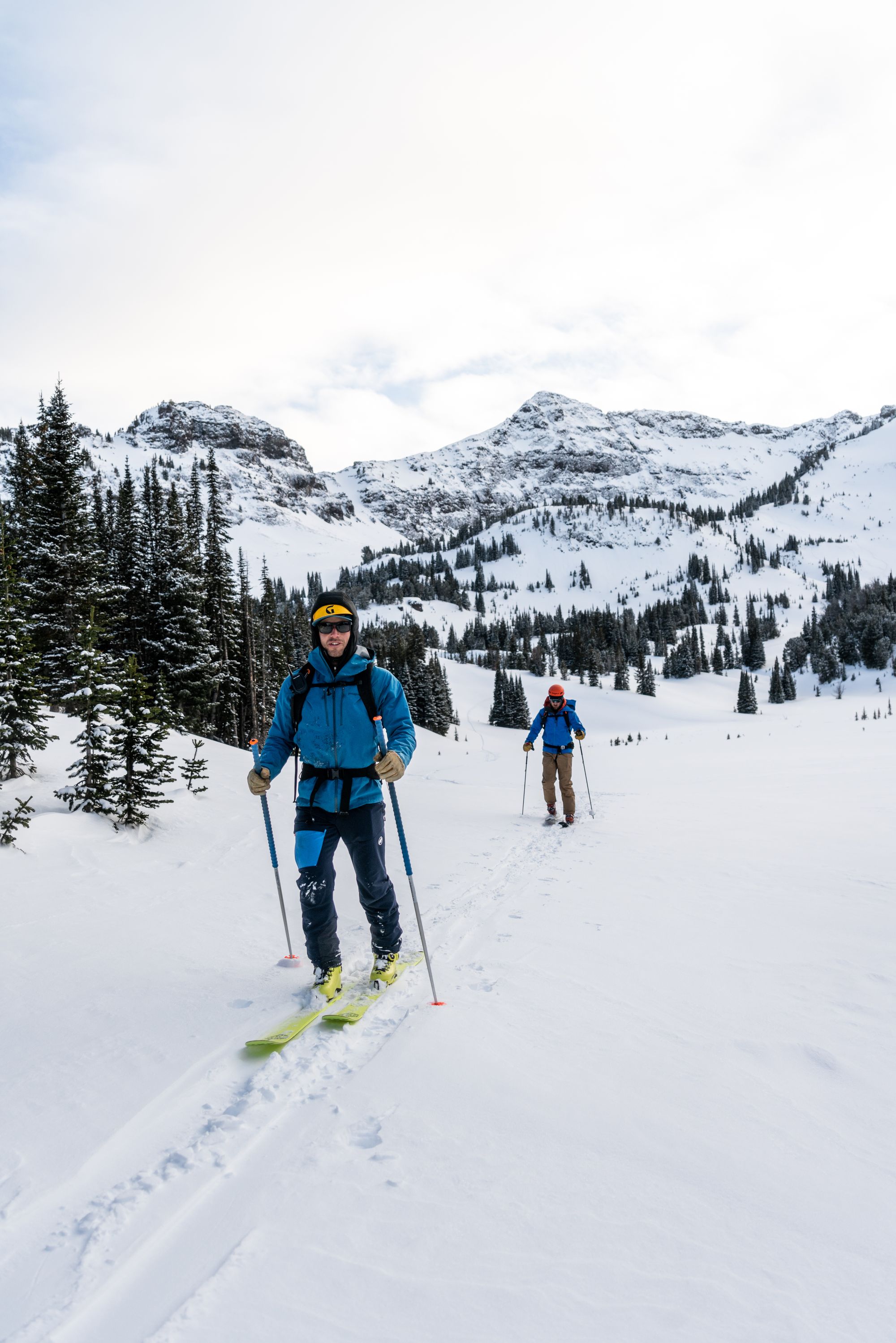 Hyalite Ice: Twin Falls Climb + Pinner Couloir Ski Tour