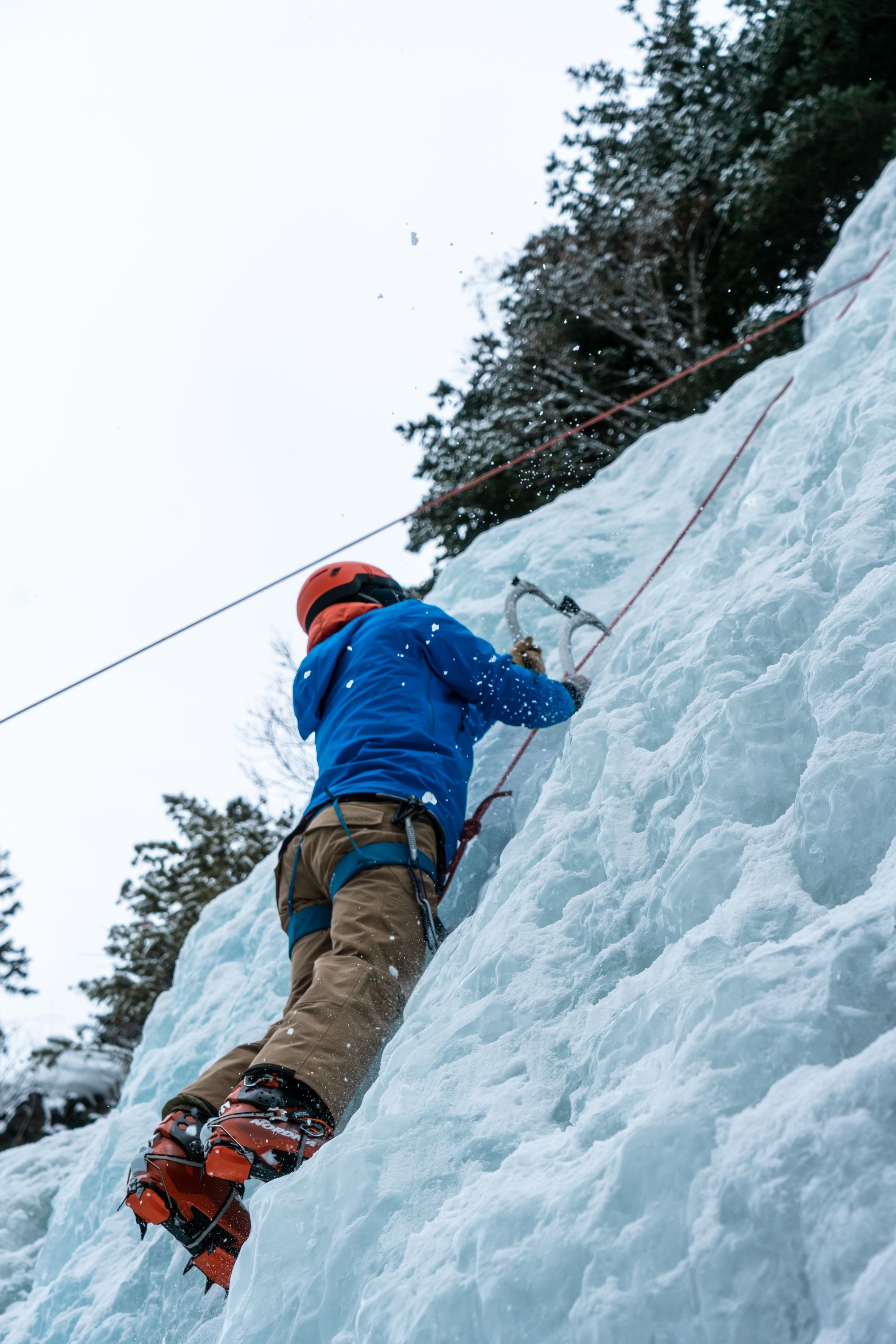 Hyalite Ice: Twin Falls Climb + Pinner Couloir Ski Tour