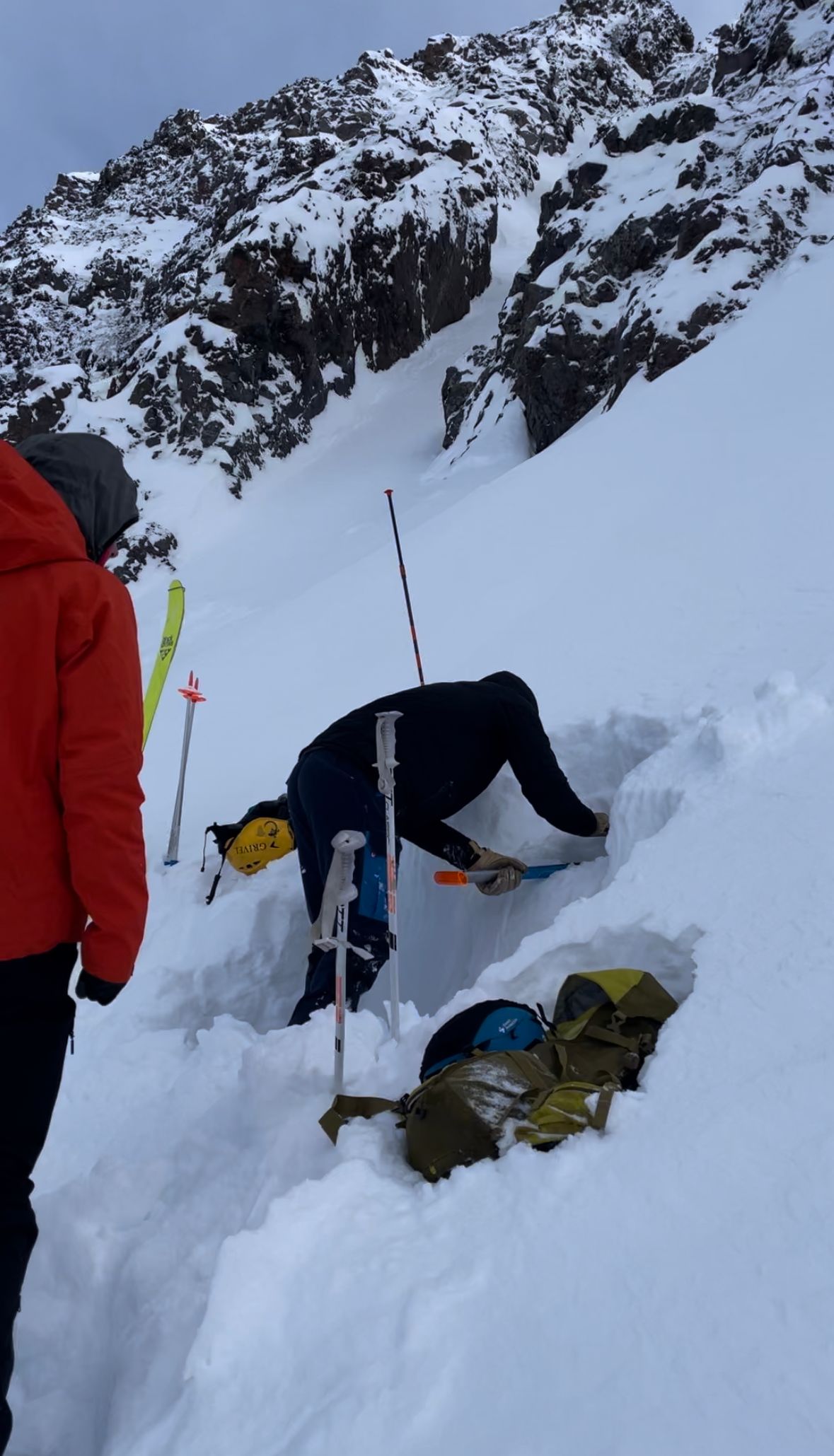 Hyalite Ice: Twin Falls Climb + Pinner Couloir Ski Tour