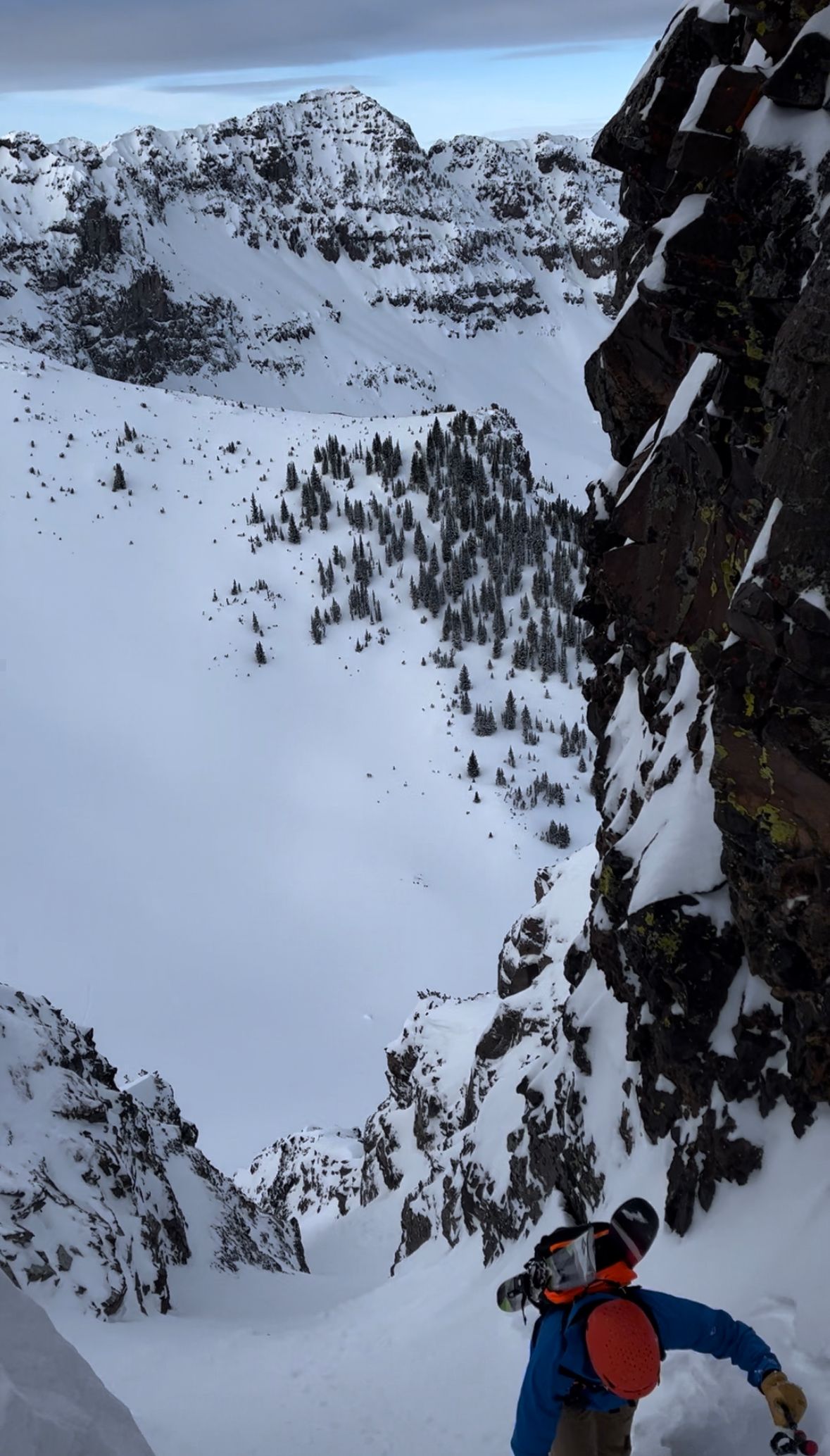 Hyalite Ice: Twin Falls Climb + Pinner Couloir Ski Tour