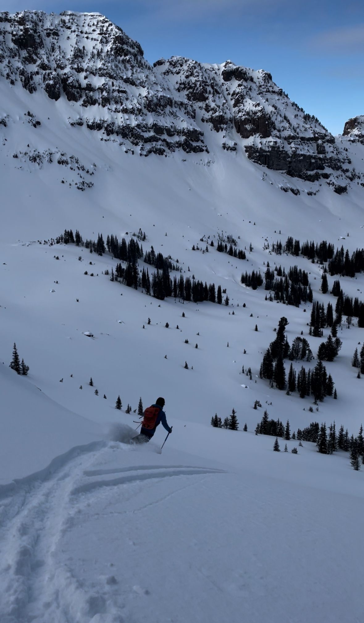 Hyalite Ice: Twin Falls Climb + Pinner Couloir Ski Tour