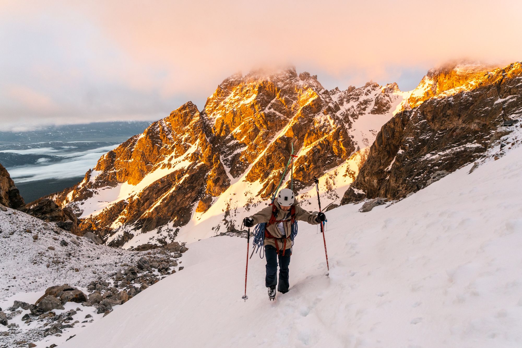 Grand Teton Ski Descent via Ford Stettner