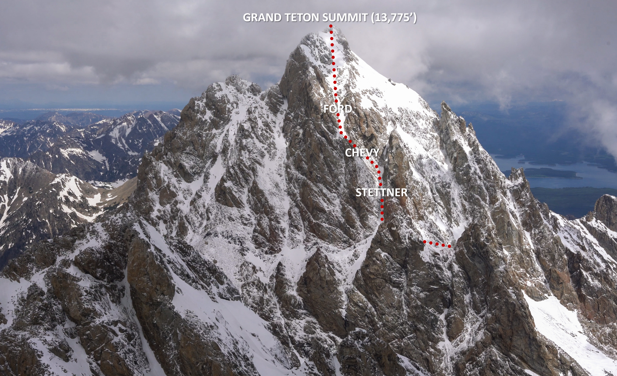 Grand Teton Ski Descent via Ford Stettner