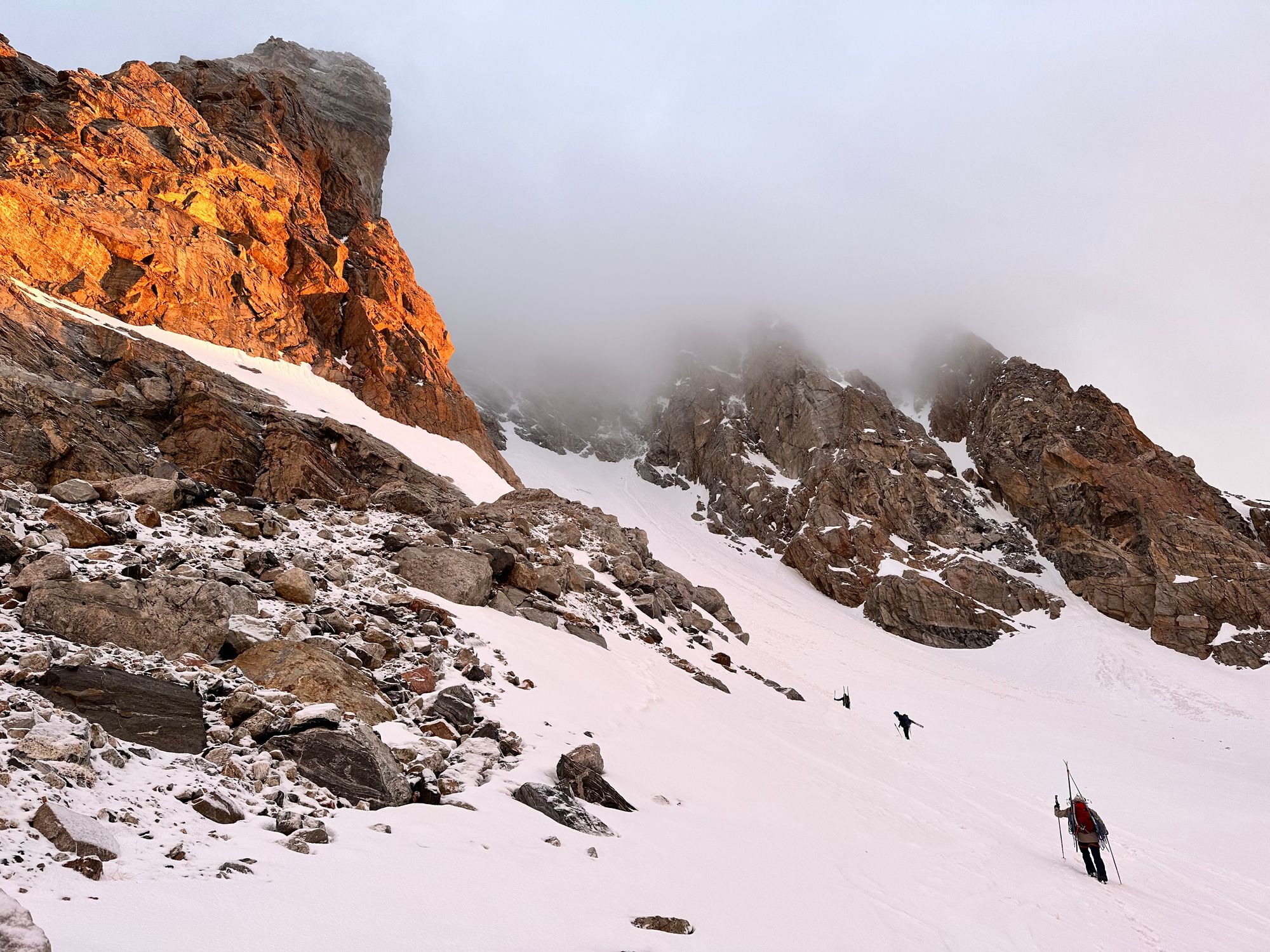 Grand Teton Ski Descent via Ford Stettner