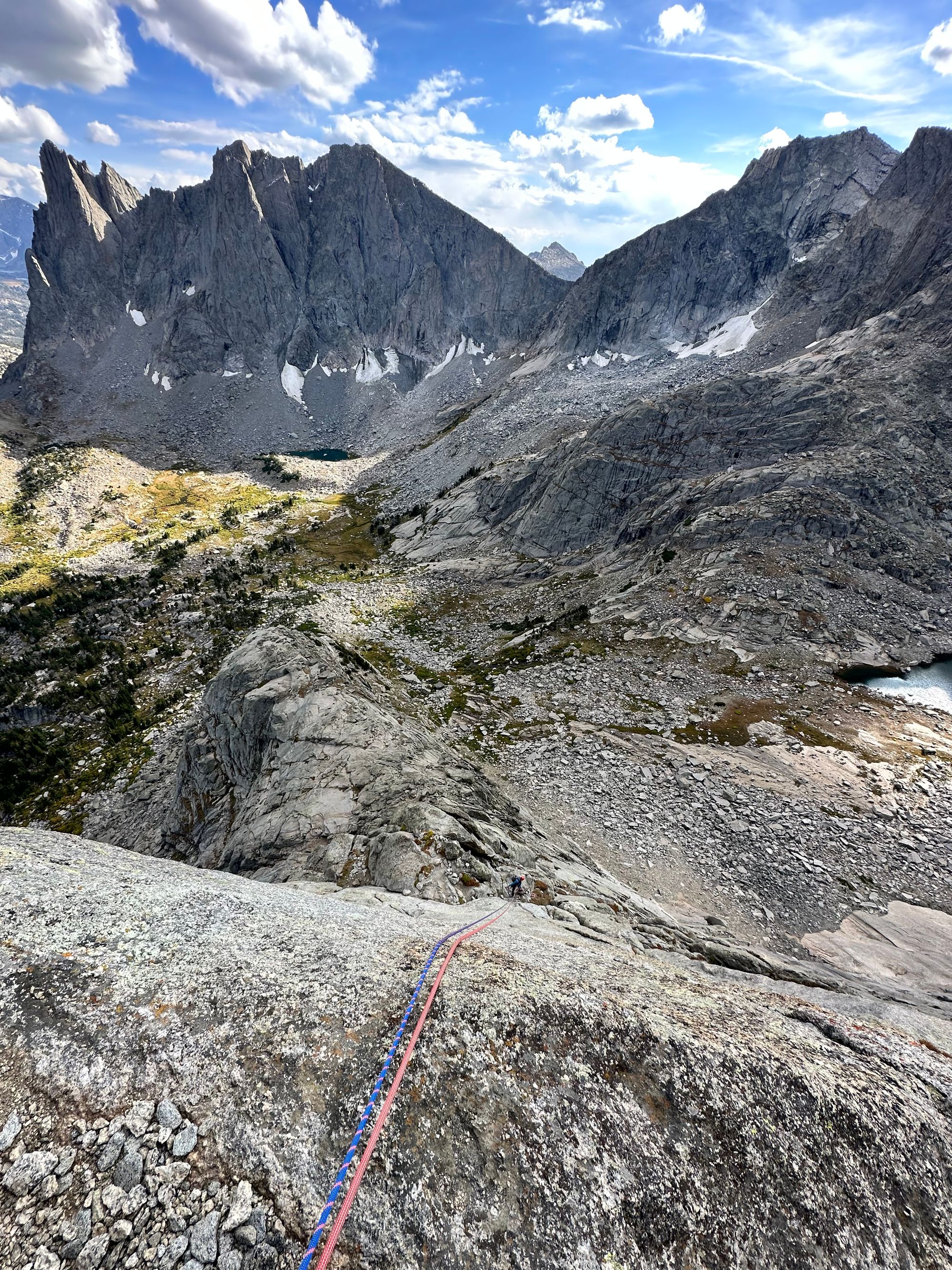 Pingora via East Face, Left-Side Cracks (5.7; 11 pitches)