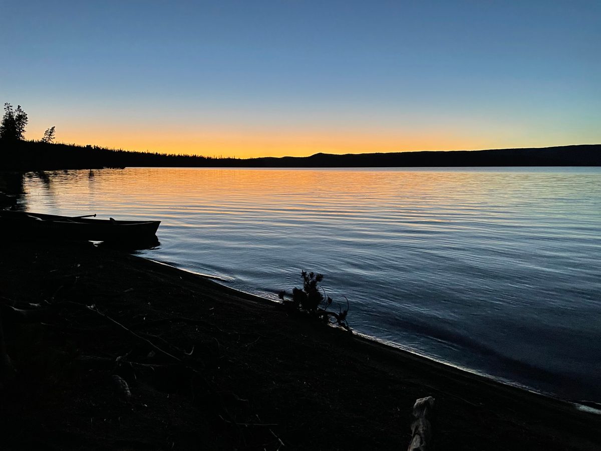 Shoshone Lake Solo Canoe Camping