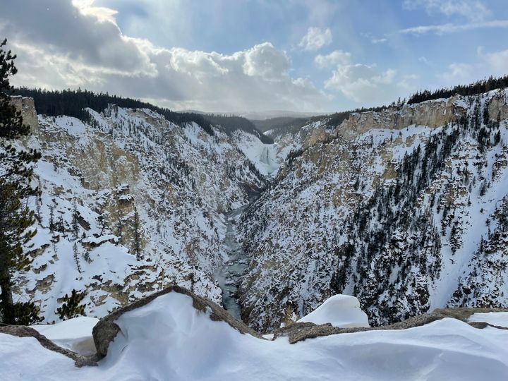 Snowmobiling Yellowstone's Lower Loop